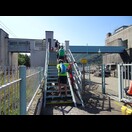 Der offizielle Labe- bzw. Elberadweg verläuft über diese Treppe